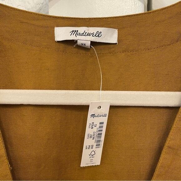 Madewell Lora Linen Wrap Dress - Picture 4 of 6